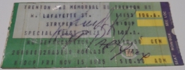 Stryper Autographed 1985 Ticket Stub VG Trenton War Memorial Christian m... - $29.77