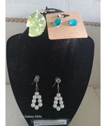 3 Piece Resin and Bead Set, 2 x pairs Earrings , 1 x  Key Chain (82) - $17.82 CAD