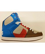 Mens Osiris NYC 83 CLK Skateboarding Shoes Blue Cream Red - £43.37 GBP