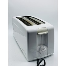 Moulinex Perfect Toast AH1 Extra Long Double Slot Toaster White Vintage - $18.99