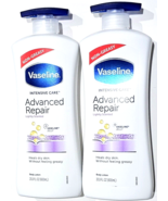 2 Vaseline Intensive Care Advanced Repair Light Scent Heals Dry Skin 20oz - £29.33 GBP