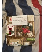 Christmas Patchwork Cheer Fabric 1 Yard Quilting Holiday Cheer Cotton  C... - €12,74 EUR