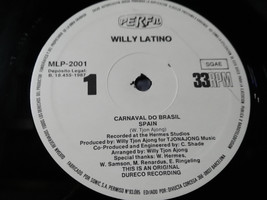 Willy Latino Carnival Do Brazil 1987 Maxi LP vinyl Vinyl 12 &quot; G+ sin Double - $186.97 MXN