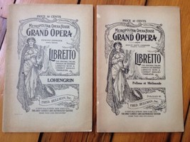 1900s Art Nouveau Lot Metropolitan Opera House Libretto Booklets Trovatore Faust - £39.95 GBP