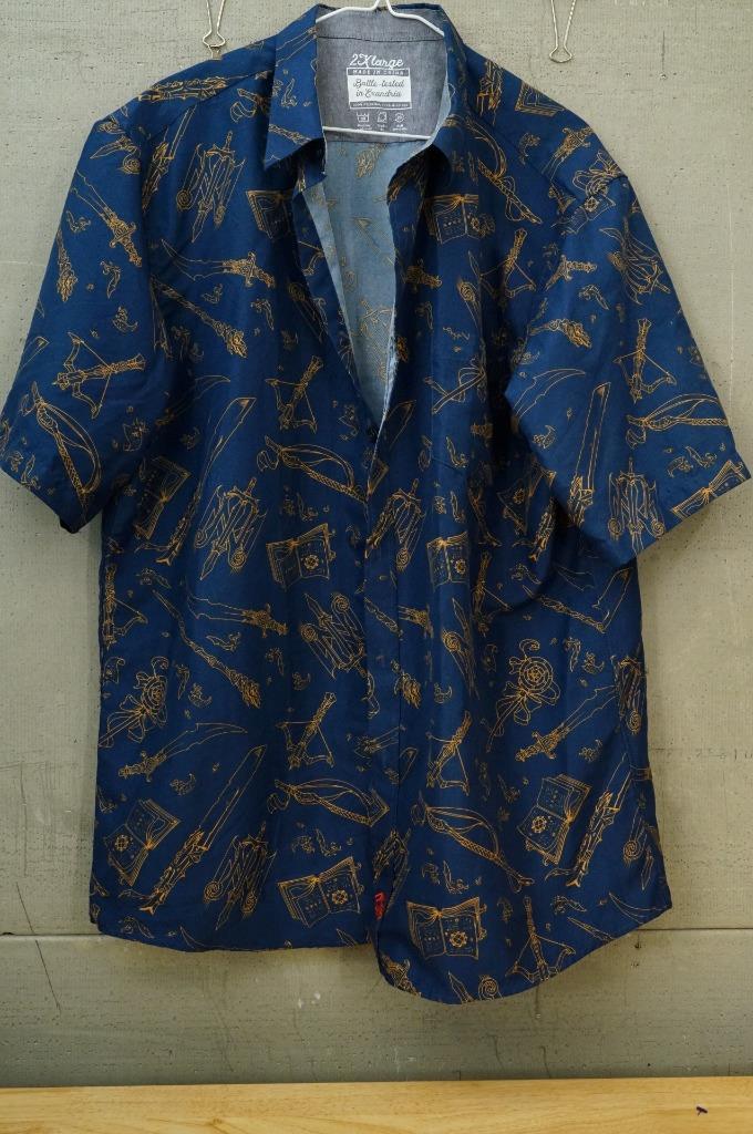 Battle Tested in Exandria Blue Shirt Mens 2XL Critical Role Fantasy DND ... - $24.74