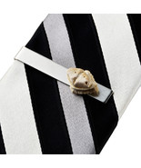 Genuine Dinosaur Fish Tooth Fossil Tie Clip - QHG1 - $244.89 MXN