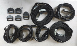 21NN29 ASSORTED 1&quot; NYLON STRAPS, WITH HARDWARE, GOOD CONDITION - £6.66 GBP
