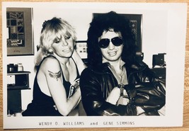 KISS GENE SIMMONS PLASMATICS WENDY O’WILLIAMS 5x7 PROMO PHOTO CLASSIC PU... - $13.09