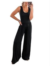 PRETTYGARDEN Women’s Summer Sleeveless Tank Jumpsuits High Waist Low Cut Casual - £12.90 GBP