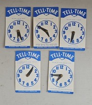 Vintage 1950s Milton Bradley Childrens Telling Time Clocks Lot of 5 - $34.60