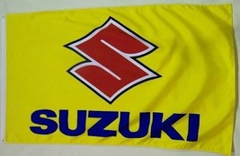 Suzuki Yellow Flag 3x5 FT Banner Flag Car Show Racing Garage Workshop - $19.99