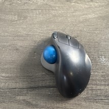 Logitech M570 Wireless Trackball Mouse Gray w/ Dongle Tested &amp; Working *... - $19.87