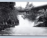IN Basso Tumwater Falls OLYMPIA Washington Wa Unp DB Bianco &amp; Nero Carto... - $11.22