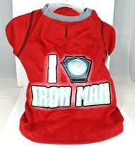 Marvel Pet Fans Collection Red Marvel I Heart Iron Man Dog T-Shirt XL - £6.65 GBP