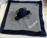 Ralph Lauren Lovey Navy Blue Striped Bear Baby Security Blanket Embroide... - $17.77