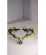 Handmade Woodland Flower Crown Headband for Wedding Fairy Headpiece with... - £9.52 GBP