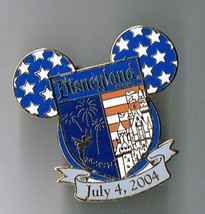 Disney Cast Exclusive Holiday Series July 4th 2004 Pin Trading Disneyland - $24.04