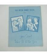 Edgar Bergen Autographed Signed Program You Can&#39;t Take It With You 1963 ... - £79.92 GBP