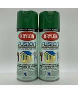 2x Krylon Fusion for Plastic Spring Grass Green Gloss Spray Paint, 12 oz... - £32.72 GBP