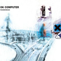 RADIOHEAD Ok Computer BANNER 3x3 Ft Fabric Poster Tapestry Flag album cover art - £17.35 GBP