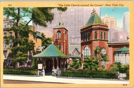 The Little Church around the Corner New York City, New York Postcard - £5.79 GBP