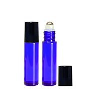 Perfume Studio® Blue Roller Bottles with Metal Ball Rollon Tops. Use for Aromath - £5.20 GBP+