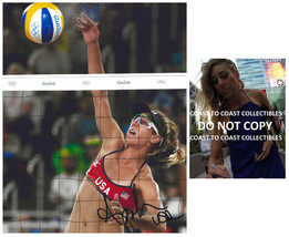 April Ross USA Beach Volleyball signed 8x10 photo proof COA autographed - £86.93 GBP