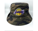 Ultra Game NBA Los Angeles Lakers Bucket Hat Cap Green Camo One Size Fit... - $24.74