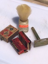 VIntage Gilette Safety Razor and Brush  - £18.59 GBP