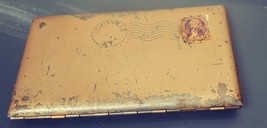 Metal Cigarette Envelope Case 1930&#39;s - £23.89 GBP