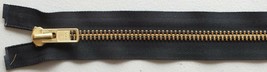 #10 Solid Brass Heavy-Duty Chaps Separating Metal Zippers by YKK ® Brand - Black - $8.50+