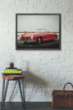 24x32  Mercedes-Benz 300 SL 1957 Wooden Framed Poster #1470538, sport car print - £84.97 GBP