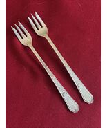 (2) Ancestral (1924) Cocktail Seafood Fork Intl Silver 4.25” - $15.84