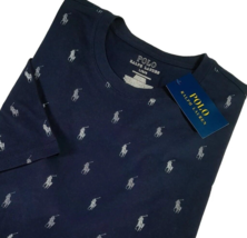 Polo Ralph Lauren Men&#39;s S/S Crewneck Polo Pony T-Shirt Navy Blue Size Large - £22.31 GBP
