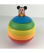 Disney Stack A Ball Roly Poly Mickey Mouse Vintage 1988 Stacking Baby To... - $881.24 MXN