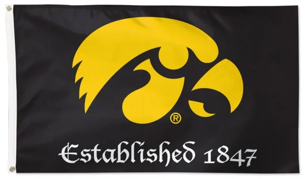 
Iowa Hawkeyes 3×5 Flag – Established 1847 Black Edition - £14.45 GBP