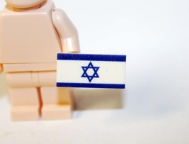 PLTOYS Jewish Israel Flag  2X1 construction piece Minifigure Custom US Toy - £1.73 GBP