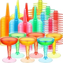 Pack Of 102 Cocktail Glasses 4Oz Plastic Party Champagne Cups Disposable Martini - £43.94 GBP