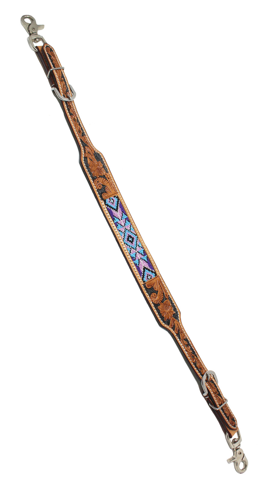 Western  Tack Floral Tooled Leather Wither Breast Collar Strap  10512 - $32.66