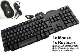 1 x Mouse and 1 x Keyboard (Used) Any Brand (Dell, HP, Lenovo, Logitech...) - $10.95