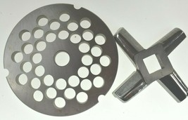 #32 x 3/8&quot; STAINLESS Meat Grinder Plate &amp; Heavy Duty Knife for Hobart Biro - £36.79 GBP