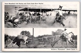 Stryker Rodeo Toots Mansfield Calf Roping &amp; Clyde Burk Steer Roping Post... - $9.95