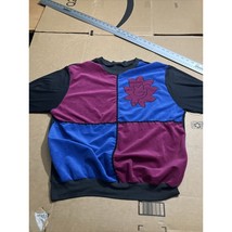 American Spectator Vintage Suede Color Block Floral Sweater, Women&#39;s Lon... - $9.90