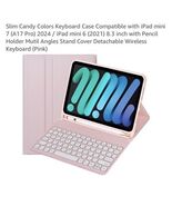 Slim Candy Colors Keyboard Case Compatible with iPad mini with S Pen Hol... - $594.92 MXN