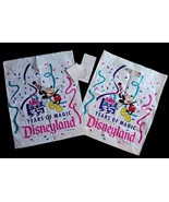 Disneyland 35 Years of Magic 2 Collectible Shopping Bags Original Receip... - €26,23 EUR