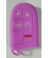 5 button Lavender Silicone Remote Smart Key Fob Case Cover Chrysler Jeep... - $9.74