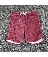 Ezekiel Board Shorts Men 33 Red Swim Drawstring Outdoor 36x11 - $31.94 CAD