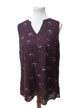 CAbi Bouquet Merlot Burgundy Maroon Sz M NWOT - $29.69