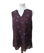 CAbi Bouquet Merlot Burgundy Maroon Sz M NWOT - $29.69