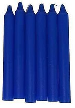 (set of 6) Blue 6&quot; household candle - £19.04 GBP